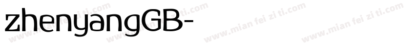 zhenyangGB字体转换
