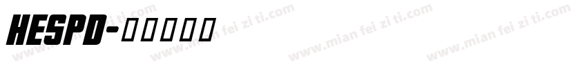 HESPD字体转换