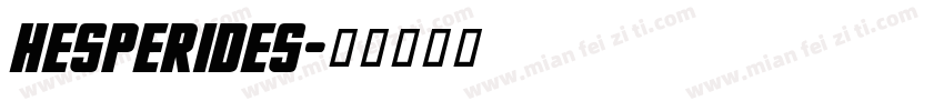 Hesperides字体转换