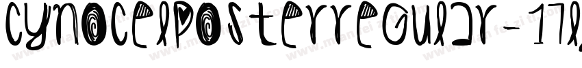 CynocelPosterRegular-17lZ字体转换