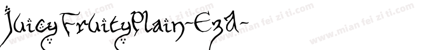 JuicyFruityPlain-EzA字体转换