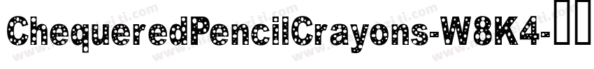 ChequeredPencilCrayons-W8K4字体转换