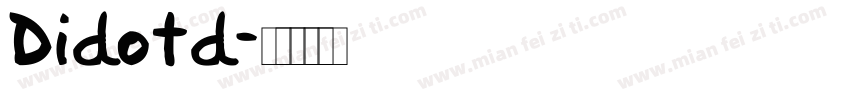 Didotd字体转换