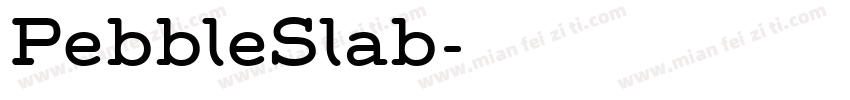 PebbleSlab字体转换