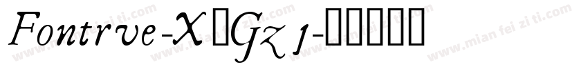Fontrue-X3Gzj字体转换