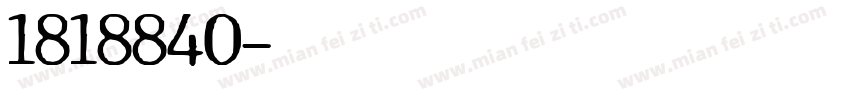 1818840字体转换