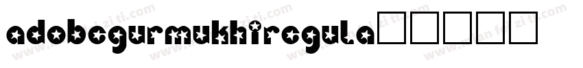 Adobegurmukhi-regula字体转换