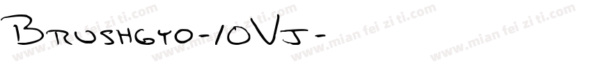 Brushgyo-10Vj字体转换