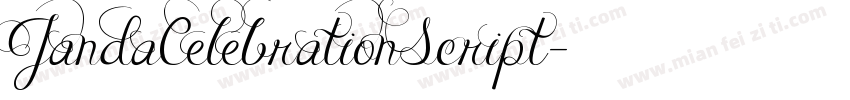 JandaCelebrationScript字体转换