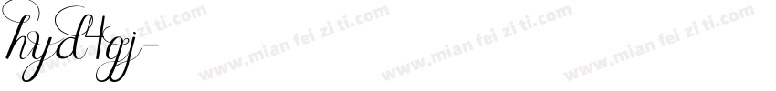 hyd4gj字体转换