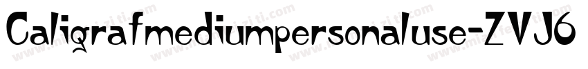 Caligrafmediumpersonaluse-ZVJ6J字体转换