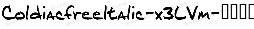 ColdiacfreeItalic-x3LVm字体转换