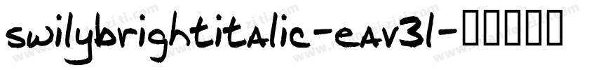 swilybrightitalic-eav3l字体转换