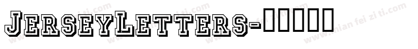 JerseyLetters字体转换