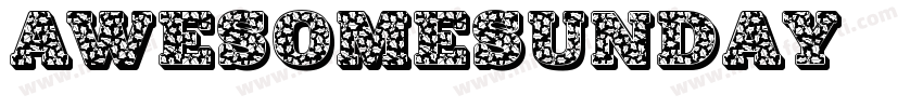 AWESOMESUNDAY字体转换