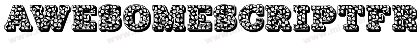 awesomescriptfrial字体转换