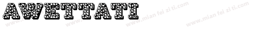 awettati字体转换