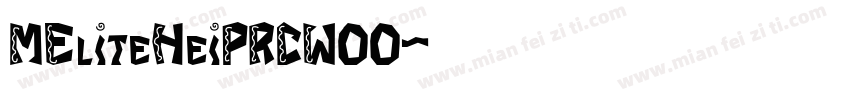 MEliteHeiPRCW00字体转换