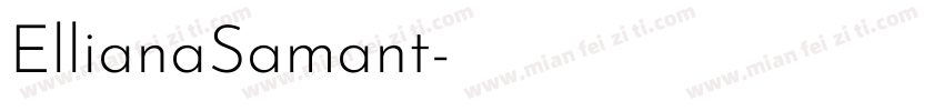 EllianaSamant字体转换