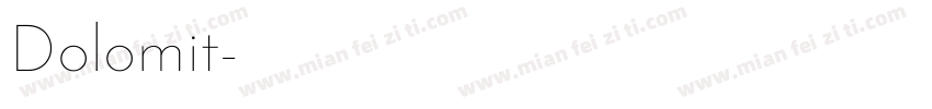 Dolomit字体转换