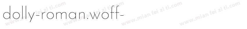 dolly-roman.woff字体转换