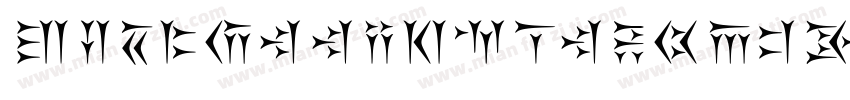 D3SkullismAlphabet-mL4a字体转换