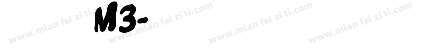 腾讯字体包儿M3字体转换