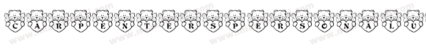 CarpentersPersonalUseRegular-DOLwR字体转换