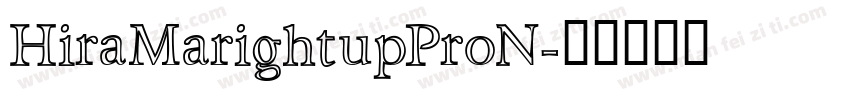 HiraMarightupProN字体转换