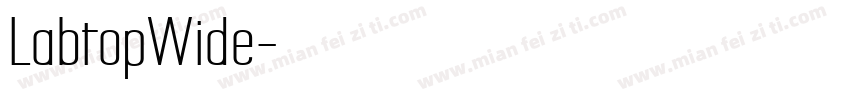 LabtopWide字体转换