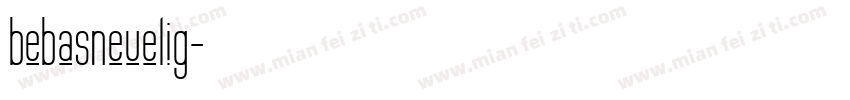 bebasneuelig字体转换
