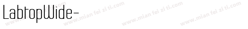 LabtopWide字体转换