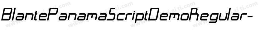BlantePanamaScriptDemoRegular-1AaM字体转换