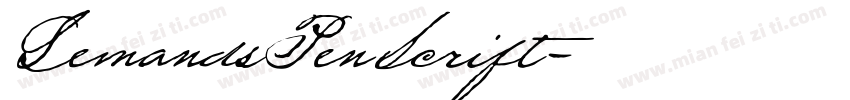 LemandsPenScrift字体转换
