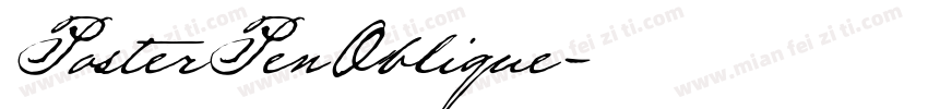 PosterPenOblique字体转换