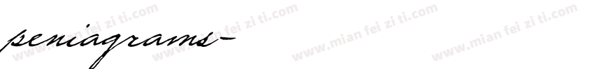 peniagrams字体转换