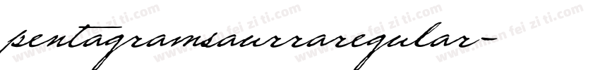 pentagramsaurraregular字体转换