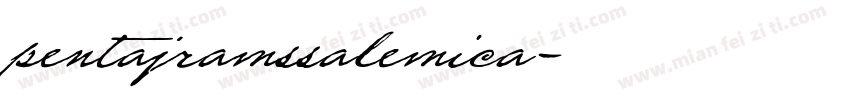 pentajramssalemica字体转换