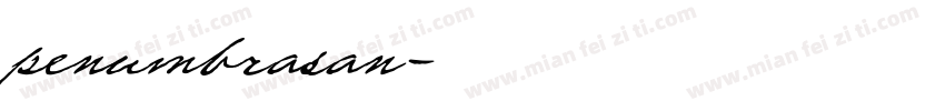 penumbrasan字体转换
