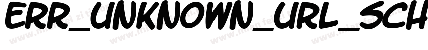 ERR_UNKNOWN_URL_SCHEME字体转换