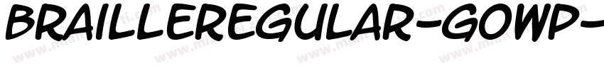 BrailleRegular-GOwP字体转换