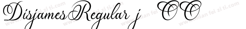 DisjamesRegular-j2OO字体转换