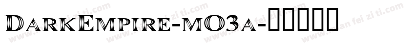 DarkEmpire-mO3a字体转换