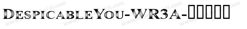 DespicableYou-WR3A字体转换