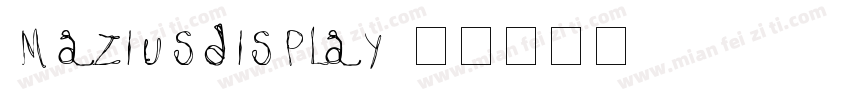 maziusdisplay字体转换
