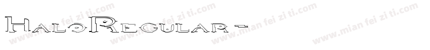 HaloRegular字体转换