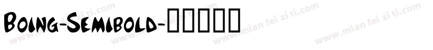 Boing-Semibold字体转换