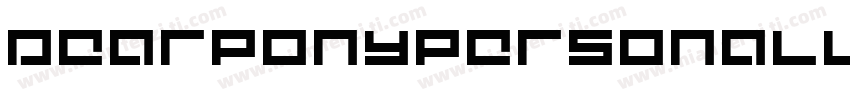 DearponypersonaluseMedium-jgGv字体转换