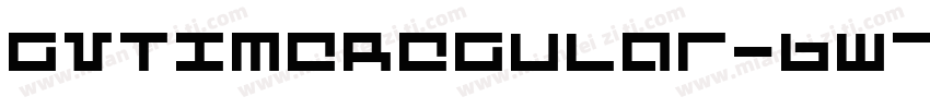 GvTimeRegular-BW768字体转换