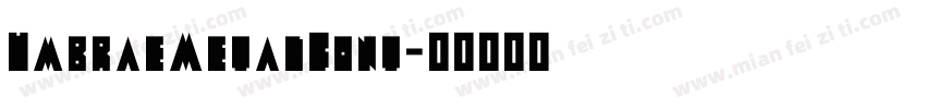 UmbraeMetalFont字体转换